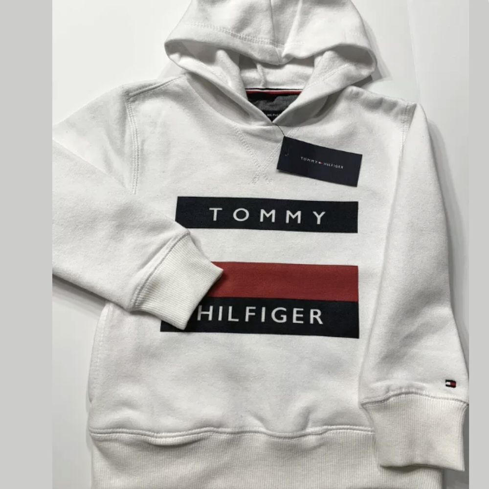 Tommy Hilfiger boys white hoodie size 4